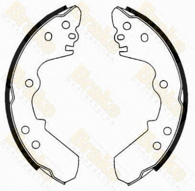 BRAKE ENGINEERING sh2367 -  Комплект тормозных колодок